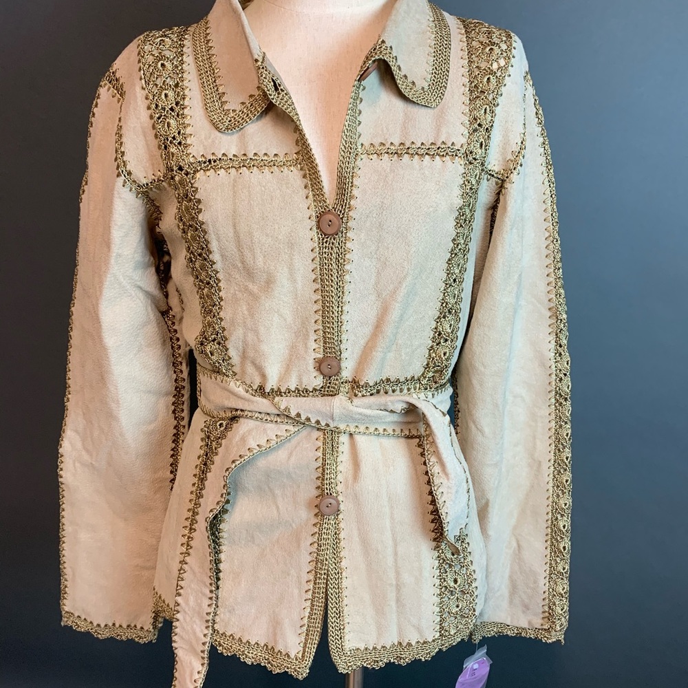NWT Copper Key leather jacket